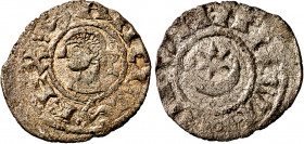 Sancho el Fuerte (1194-1234). Navarra. Dinero. (Cru.V.S. 224). 1,04 g. MBC.