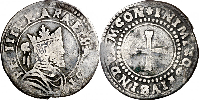 s/d. Felipe II. Cagliari. 2 reales. (Cru.C.G. 4295) (MIR. 54) (Piras 134). C/ de...