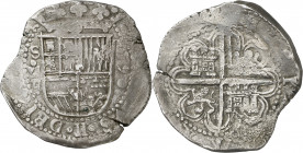 1590. Felipe II. Sevilla. . 8 reales. (AC. 728). Rara. 27,31 g. MBC.