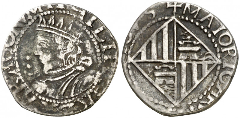 s/d. Felipe IV. Mallorca. 2 rals. (AC. 870) (Cru.C.G. 4426). Ex Colección Ramon ...