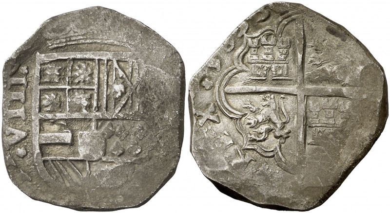 1633. Felipe IV. Cartagena de Indias. (E). 8 reales. (AC. 1237) (Restrepo falta)...