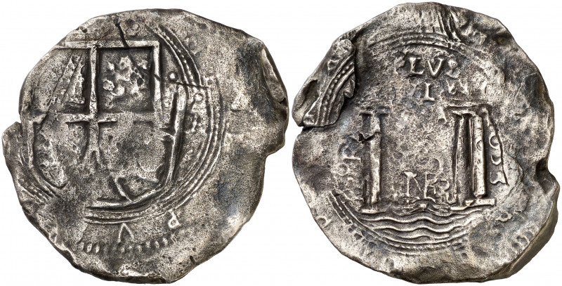 1653. Felipe IV. Santa Fe de Nuevo Reino. PoRAS. 8 reales. (AC. 1553) (Restrepo ...