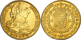 1787/6. Carlos III. Madrid. DV. 4 escudos. (AC. 1792). Golpecito. Bonito color. 13,42 g. MBC/MBC+.