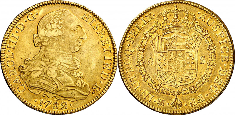 1782. Carlos III. México. FF. 8 escudos. (AC. 2013) (Cal.Onza 777). Ceca y ensay...