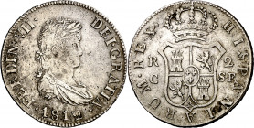1812. Fernando VII. Catalunya (Mallorca). SF. 2 reales. (AC. 766). Rara. 5,56 g. MBC-/MBC.