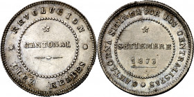1873. Revolución Cantonal. Cartagena. 10 reales. (AC. 4). Golpes. Bonita pátina. Rara. 13,97 g. EBC-.