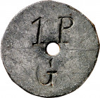 Gratallops. 1 peseta. (T. 1363). Muy rara. MBC.