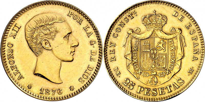 1876*1962. Franco. DEM. 25 pesetas. (AC. 176). Bella. 8,06 g. S/C-.
