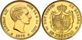 1876*1962. Franco. DEM. 25 pesetas. (AC. 176). Bella. 8,06 g. S/C-.