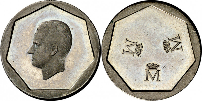 Juan Carlos I. (200 pesetas). Prueba en cupro-níquel. Rara. 8,52 g. Proof.