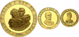 1991. Juan Carlos I. 10000, 20000 y 80000 pesetas. (Fuster MC-88 a 90). Juegos Olímpicos - Barcelona '92. 3ª serie: El Pelele, Estadio de Montjuic y T...