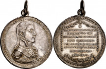1809. Fernando VII. Parras. Proclamación. (Ha. 45) (Medina 336) (Ruiz Trapero 393) (V. 238) (V.Q. 13304). Grabador: F. Gordillo. Con anilla. Leves gol...