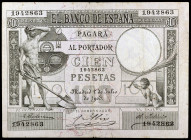 1903. 100 pesetas. (Ed. B94) (Ed. 310). 1 de julio. el Fogonero. Muy raro. MBC+.