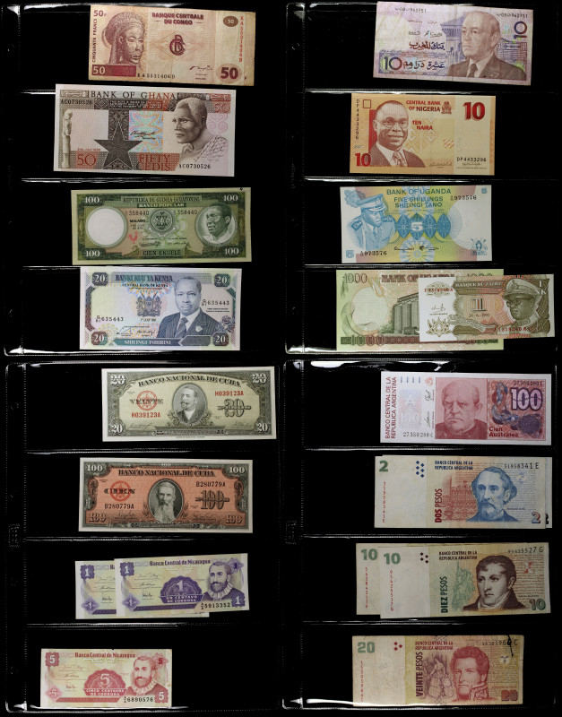 Álbum con 227 billetes de diversos países, incluido España (casi todos de la Gue...