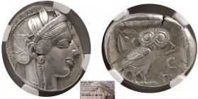 ATTICA, Athens. Ca. 440-404 BC. AR Tetradrachm. NGC-Choice AU.