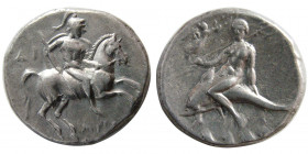 CALABRIA, Tarentum. Ca. 280-228 BC. AR Stater