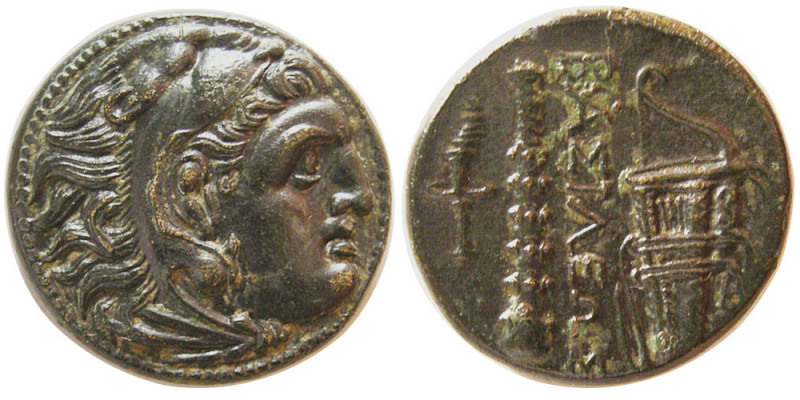 KINGS of MACEDON, Alexander III. 336-323 BC. Æ (5.96 gm; 20 mm). Uncertain mint ...