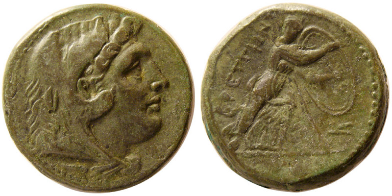 BRUTTIUM, The Brettii. Circa 211-208 BC. Æ Didrachm or Reduced Sextans (17.06 gm...