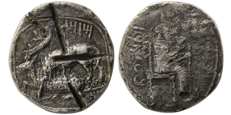 CILICIA. Myriandros, Satrap Mazaios (Ca. 361-334 BC). Silver Stater (10.58 gm; 2...