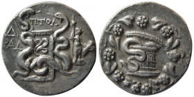 LYDIA. Tralleis. circa 166-67 BC. AR Cistophoric Teradrachm.