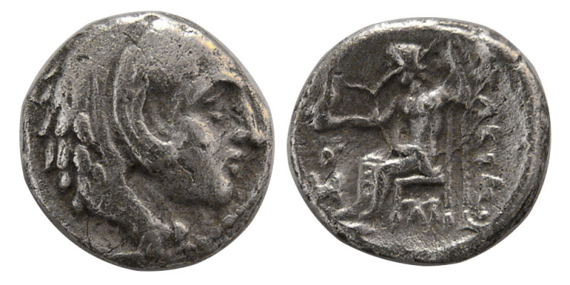 SELEUKID KINGS. Seleukos I. AR Obol (0.68 gm; 9 mm). Well struck. Choice Good VF...