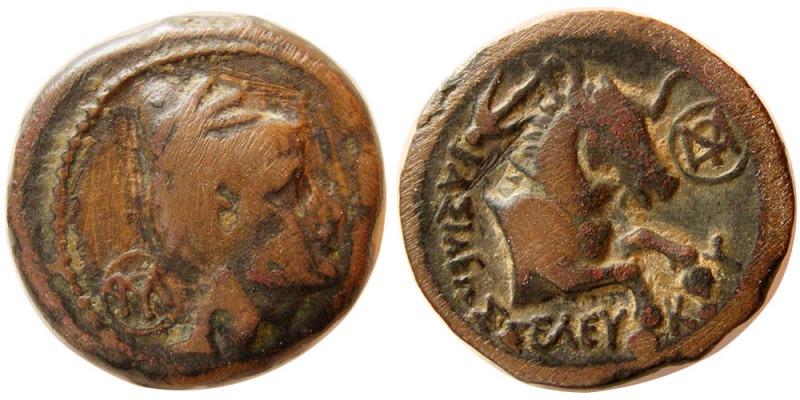 SELEUKID KINGS, Seleukos I. 312-281 BC. Æ (8.64 gm; 21 mm). Eastern Issue, Baktr...
