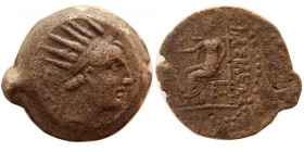 SELEUKID KINGS, Antiochos IV. 175-164 BC. Æ dichalkous