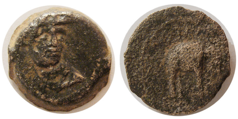 SELEUKID KINGS, Antiochos III. 222-187 BC. Æ (3.43 gm; 15 mm). Antiochos III. Re...