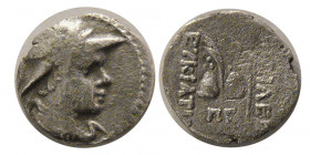 KINGS of BAKTRIA, Eukratides I. ca. 171-145 BC. AR Obol
