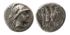 KINGS of BAKTRIA, Eukratides. I ca. 171-145 BC. AR Obol