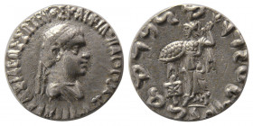 BAKTRIAN KINGS, Apollodotos II. 80-65 BC. AR Drachm
