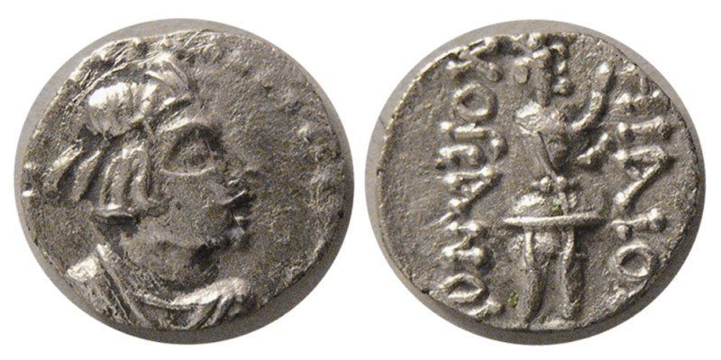 INDO-GREEK, Kushan Empire. Kujula Kadphises, circa 30/50-80. AR Obol (0.48 gm; 1...