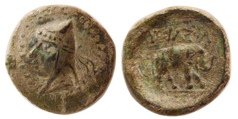 KINGS of PARTHIA. Phriapatios. Ca. 185-179 BC. Æ chalkous (2.74 gm; 16 mm). Mith...