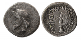 KINGS of PARTHIA. Mithradates I. 171-138 BC. AR Obol. Rare.