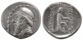 KINGS of PARTHIA. Mithradates I. 164-132 BC. AR Drachm