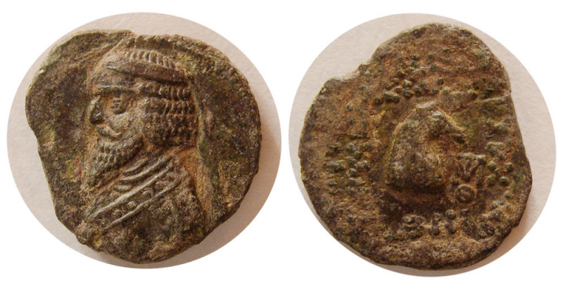 KINGS of PARTHIA. Phraates III. 70/69-58/57 BC. Æ chalkon (2.66 gm; 16 mm). Nice...