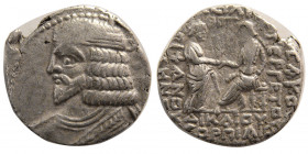 KINGS of PARTHIA. Vologases I (circa AD 58-77). AR Tetradrachm