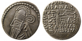 KINGS of PARTHIA. Vologases IV (Circa AD 147-191). AR Drachm