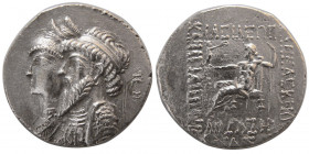 KINGS of ELYMIAS. Kamnaskires III and Anzaze. AR Tetradrachm