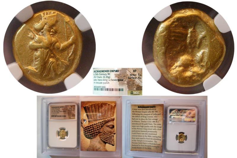 ACHAEMENID EMPIRE. temp. Dareios I to Xerxes II. Circa 5th. Century BC. AV Daric...