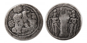 SASANIAN KINGS. Bahram (Varhran) II (276-293 AD). Silver Obol