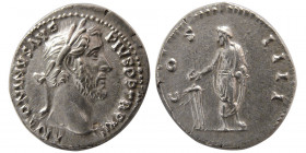 ROMAN EMPIRE. Antoninius Pius. AD. 138-161. AR Denarius.