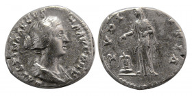 ROMAN EMPIRE. Faustina II. Augusta, AD. 147-175. AR Denarius