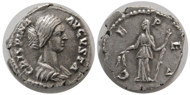 ROMAN EMPIRE. Crispina, Wife of Commodus. 178-191 AD. AR Denarius (3.28 gm; 18 m...