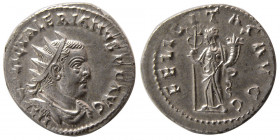 ROMAN EMPIRE. Valerian. AD. 253-260. AR Denarius