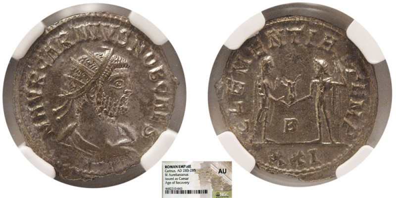 ROMAN EMPIRE. Carinus. AD. 283-285. BI Aurelianianus. Issued as a Caesar. Age of...