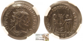 ROMAN EMPIRE. Maximian. AD. 286-310. BI Aurelianianus. NGC-MS.