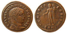 ROMAN EMPIRE. Maximianus II. AD 305-308, as a Caesar. AE Follis