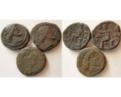 Group lot of 3 Bronze Tetradrachms of Characene Kings.