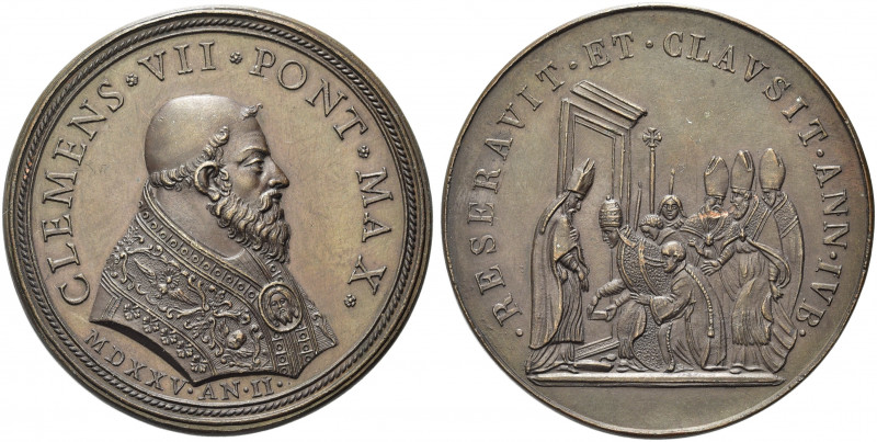 ROMA. Clemente VII (Giulio de’Medici), 1523-1534. 
Medaglia di restituzione a. ...
